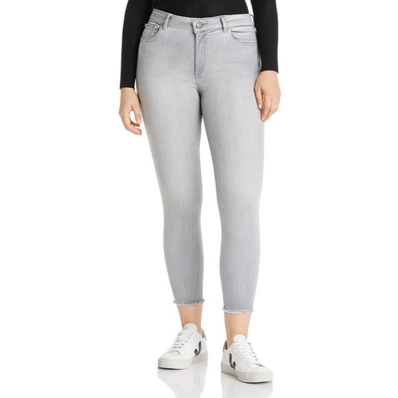 DL1961 Denim - DL1961 Florence Mid Rise Instasculpt Cropped Jeans in Legendary sz 30 gray